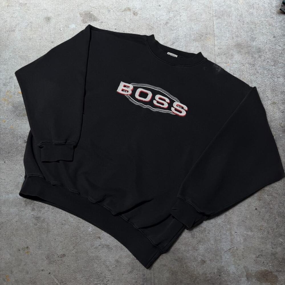 Vintage 90s boss crewneck black sz XL